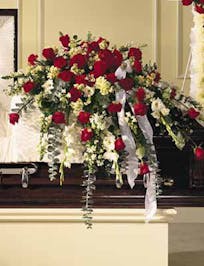 Rose Rosary For Casket - Sympathy Casket Rosary