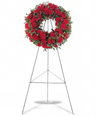 Red Regards Wreath