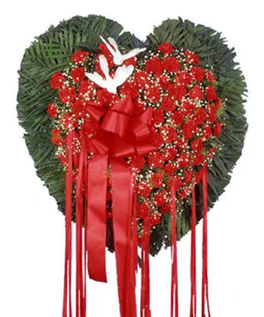Bleeding Heart with Red Carnations