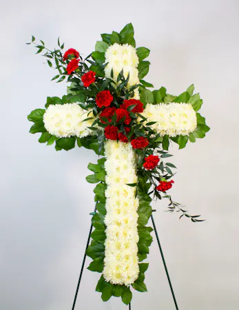 Standing Cross - Red & White