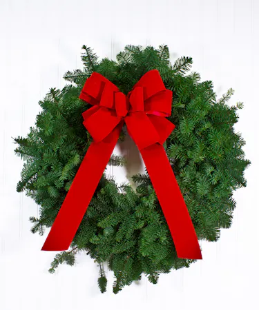 Fresh Front Door Wreath - Noble Fir