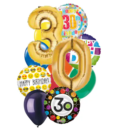 Number Birthday Balloon Bouquet