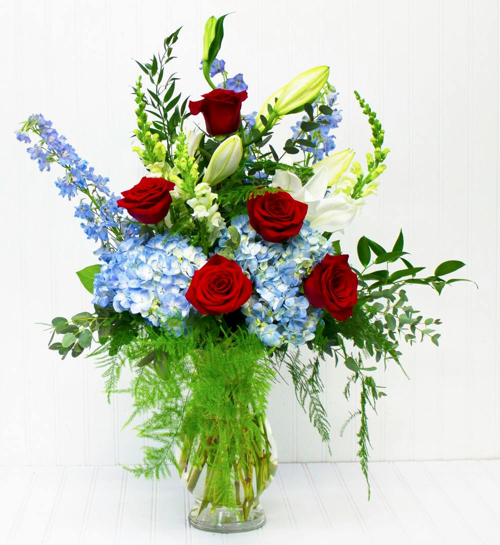 Red, White and True Patriotic Flower Delivery Yonkers & White Plains