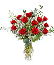 Superior Dozen Red Roses