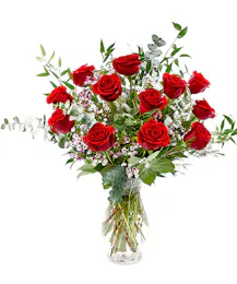 Superior Dozen Red Roses