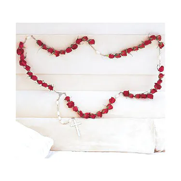 Rose Rosary Casket Insert