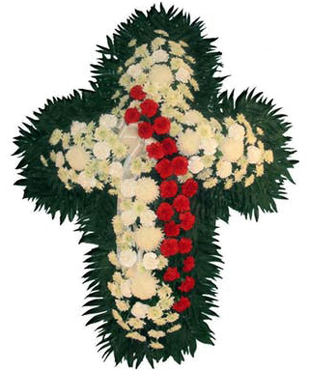 Carnation Cross Sympathy Flowers Yonkers Florist