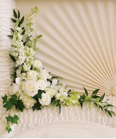 White Casket Insert