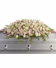 Delicate Pink Casket Spray