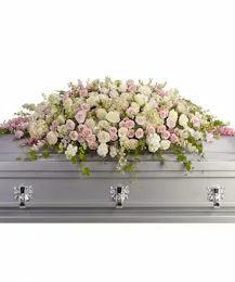 Delicate Pink Casket Spray