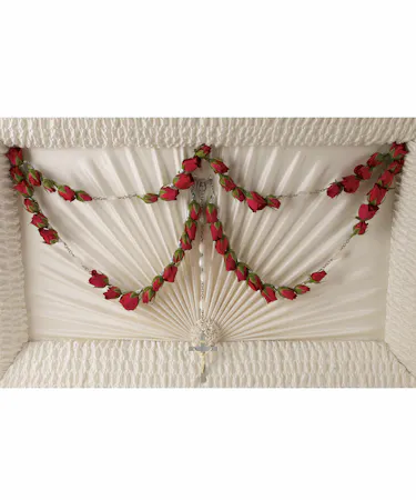 Rose Rosary Casket Insert