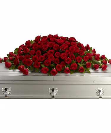 All Roses Casket Spray