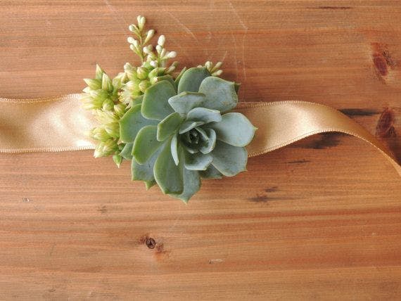 succulent corsage