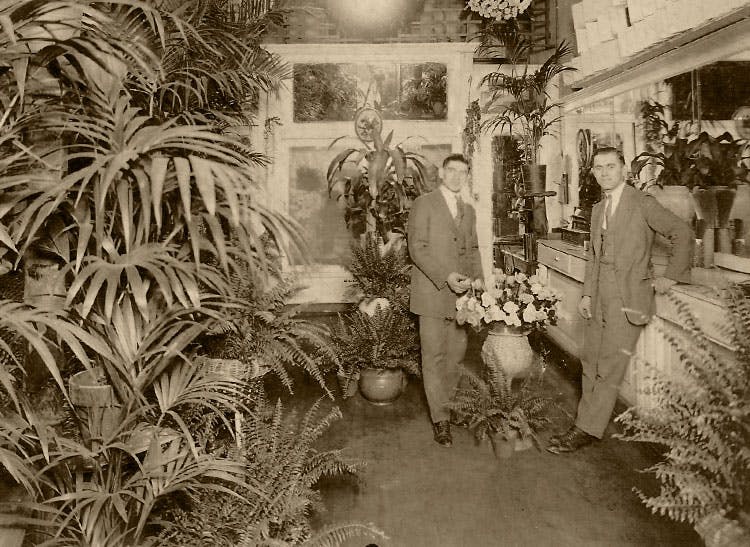 Exploring the interior of our original shop, some time in the late 1920s